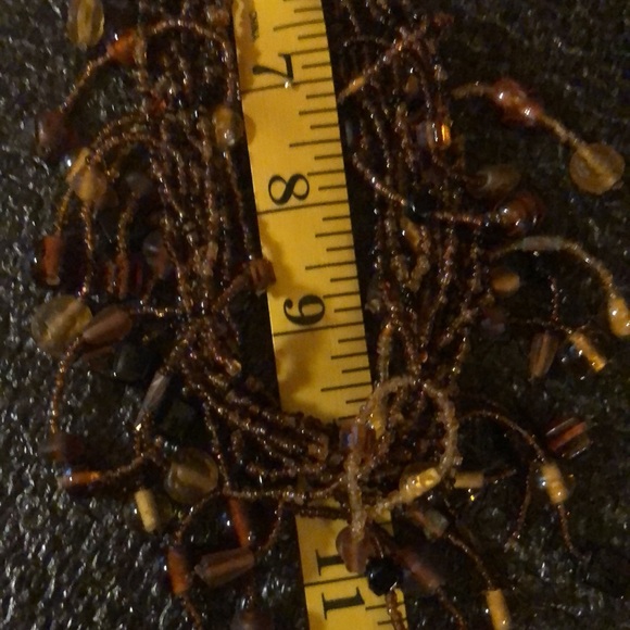 Handcrafted Beautiful Beaded Necklace 8 Strands - Picture 9 of 10